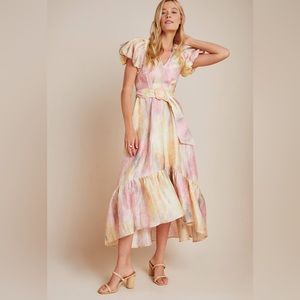 Hunter Bell midi belted dress
